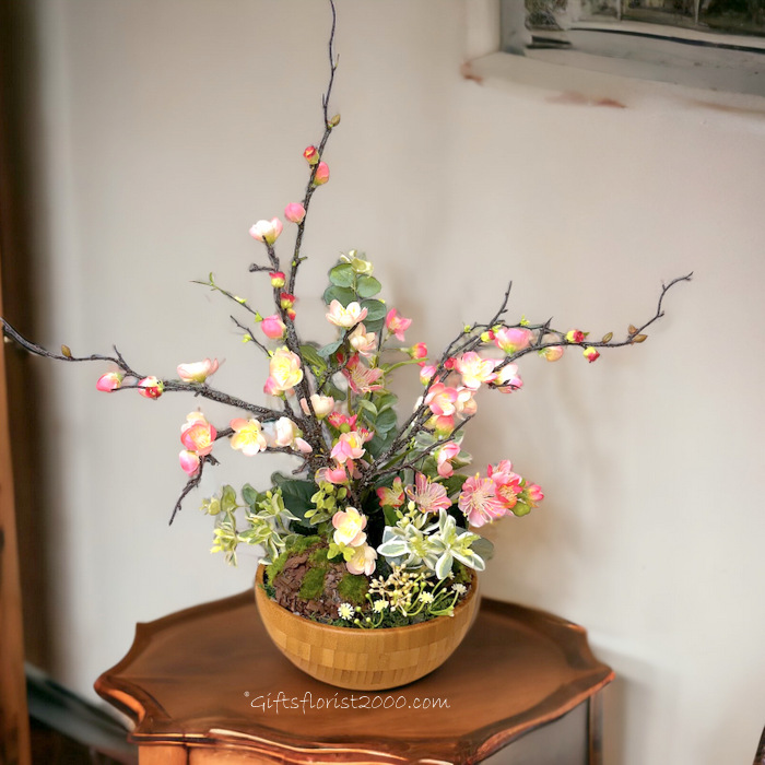 Cherry Blossom-Silk Flowers Arrangement 66